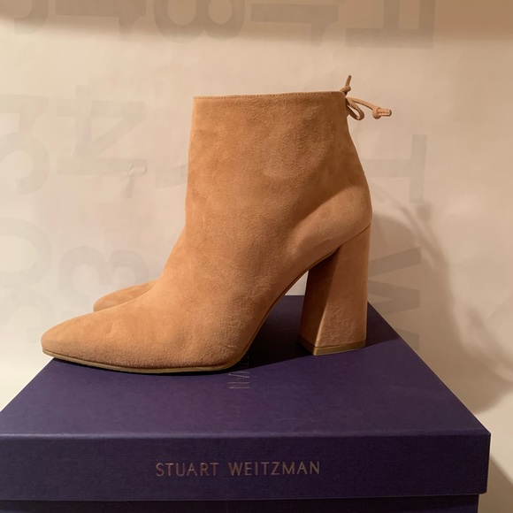 STUART WEITZMAN NWT SZ9.5 “Grandiose” suede ankle boot - Picture 3 of 9